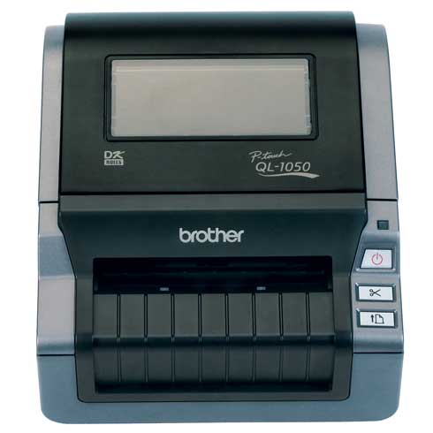 Máy in nhãn Brother QL-1050, nhẵn DK. Khổ in max 102mm