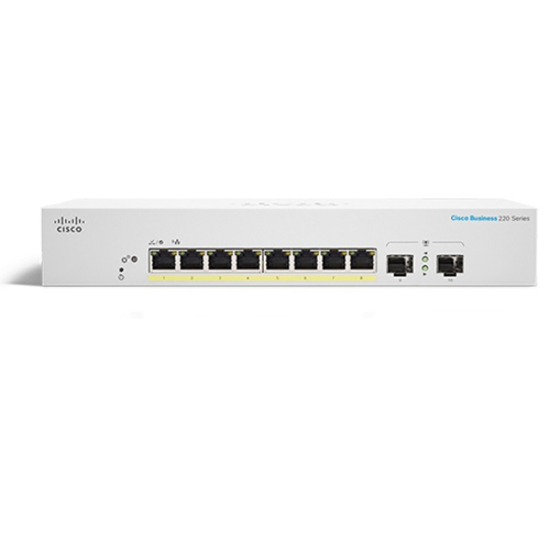 Thiết bị chuyển mạch CISCO CBS220 Smart 8-port GE, Ext PS, 2x1G Cisco CBS220-8T-E-2G-EU