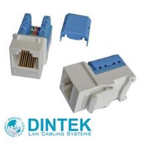 Ổ mạng RJ45 Dintek Modular Jack Cat 5e Keystone Jack 1305-03047