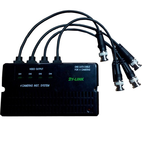 Bộ chuyển đổi tín hiệu camera quan sát 4 kênh 2Y-LINK CI-04-ASP