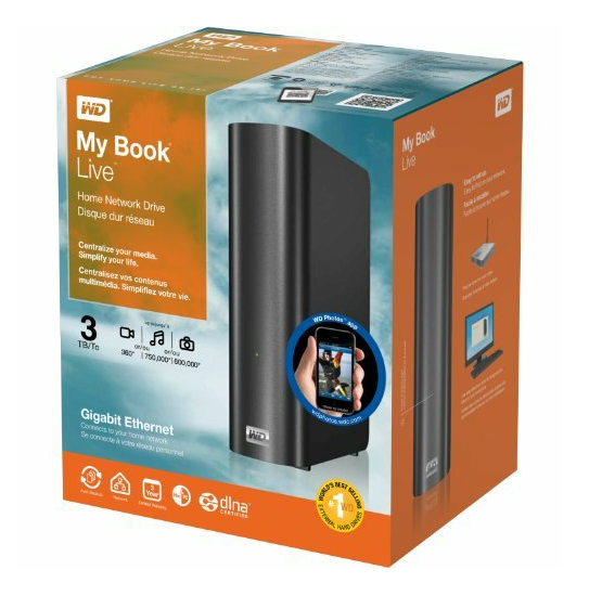 My Book Live 3 TB Hard Drives ( WDBACG0030HCH)