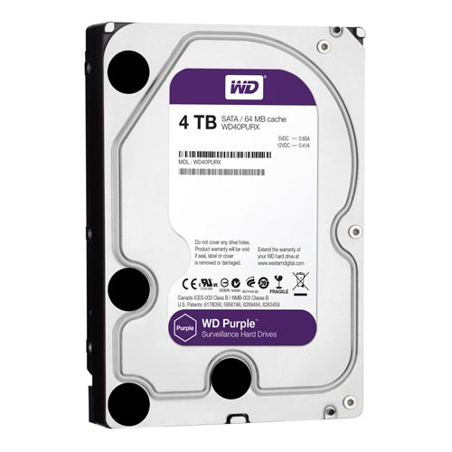 Ổ cứng Western 4TB WD Purple đầu ghi camera