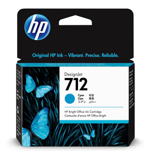 Mực in HP 712 29ml Cyan DesignJet Ink Cartridge (3ED67A)