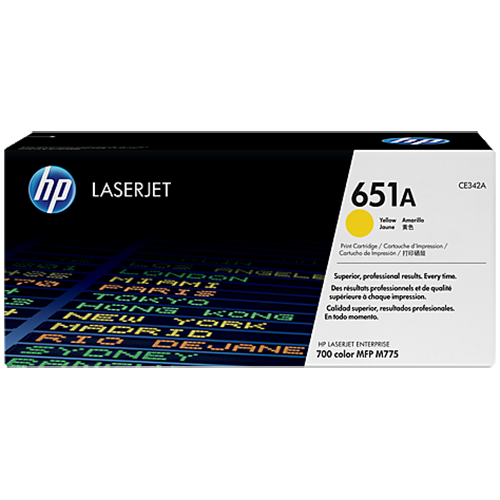 Mực in HP 651A Yellow Original LaserJet Toner Cartridge CE342A