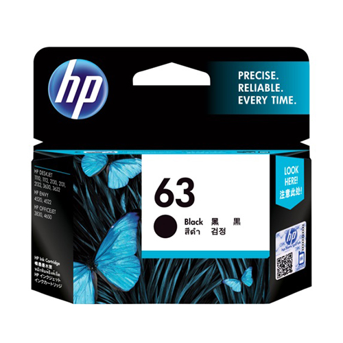 Mực in HP 63 Black Original Ink Cartridge F6U62AA