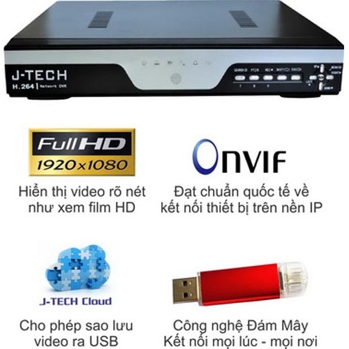 Đầu ghi IP J-Tech JT-HD1116C 16 kênh