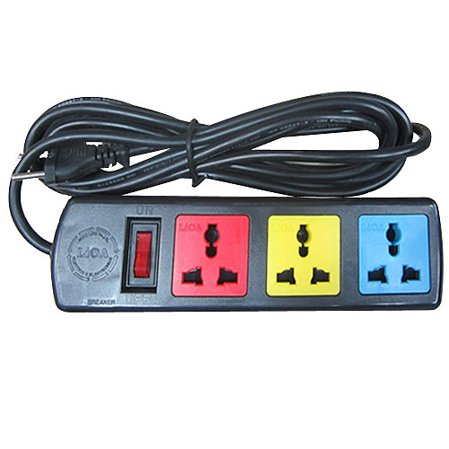 Ổ cắm LiOA kéo dài 3 ổ 3 chấu