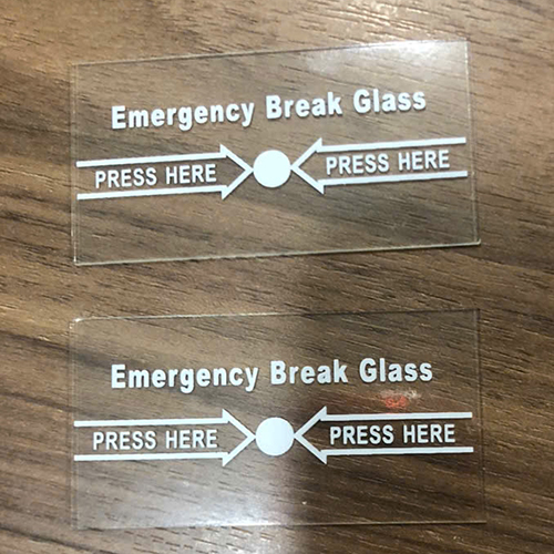Tấm kính của nút nhấn khẩn cấp báo cháy