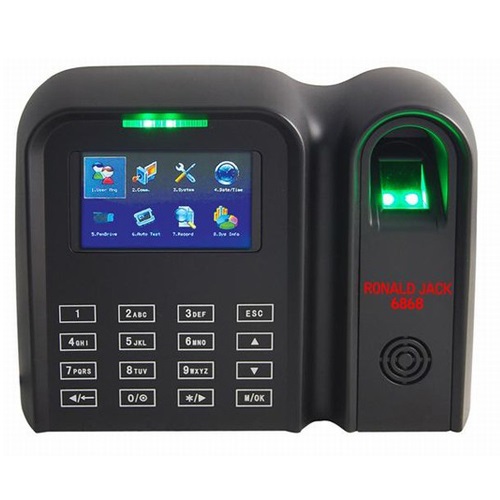 Máy chấm công vân tay và thẻ RONALD JACK 6869