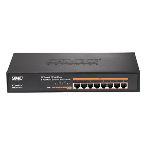 SMC SMCFS801P 10/100Mbps EZ Switch PoE 8 Port