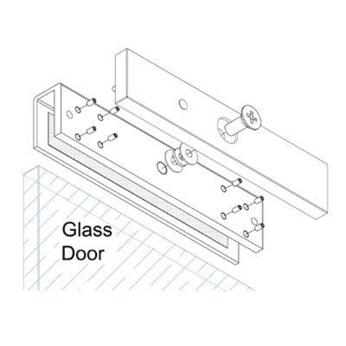 Ebelco Bracket for frameless glass door U1-Bracket