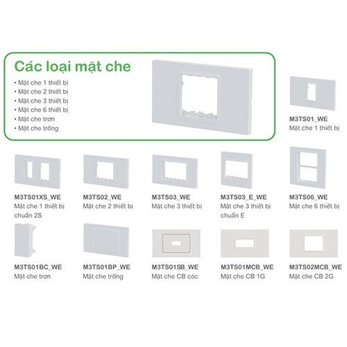 Mặt nạ 2 thiết bị Schneider A8401L_WE_G19
