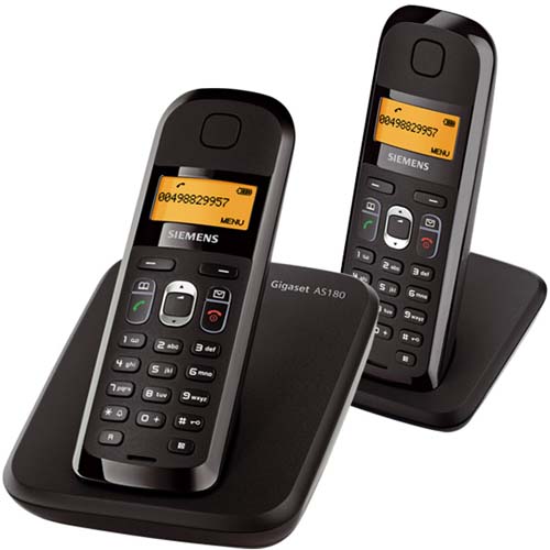 Điện thoại Siemens Gigaset AS180 Duo Black