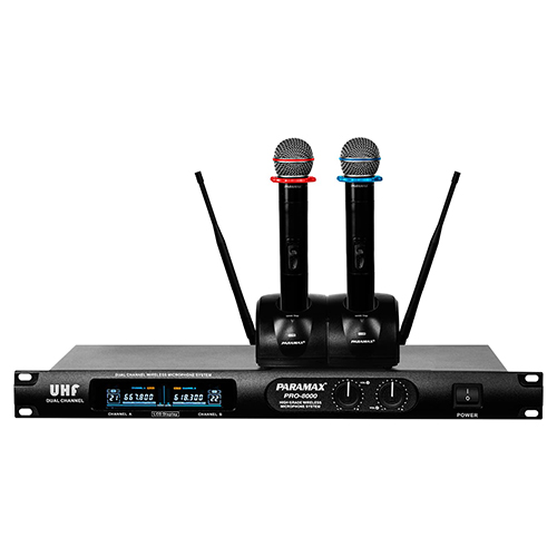 Bộ micro không dây 2 kênh Paramax Pro-8000