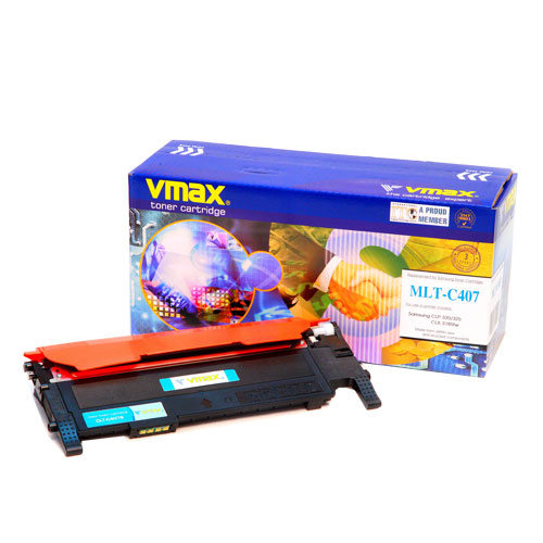 Mực in Vmax CLT C407S, Cyan Toner Cartridge (C407S)