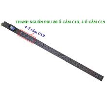 Ổ điện lắp dọc tủ 42U , 20 ổ cắm chuẩn C13, 04 ổ chắm chuẩn C19, Công suất Max 50A,  MCB50A