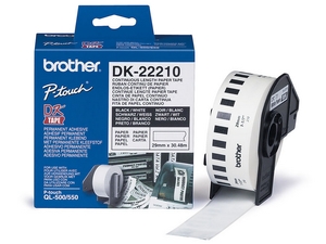 nhan brother dk22210 black on white chu den nen trang kho 62mm x 29mm