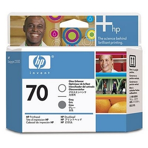 hp 70 gloss enhancer and grey printhead c9410a