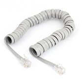 Dây xoắn điện thoại bàn trắng