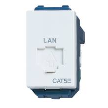 Ổ cắm mạng Panasonic Modular Jack Cat5 WEV2488SW